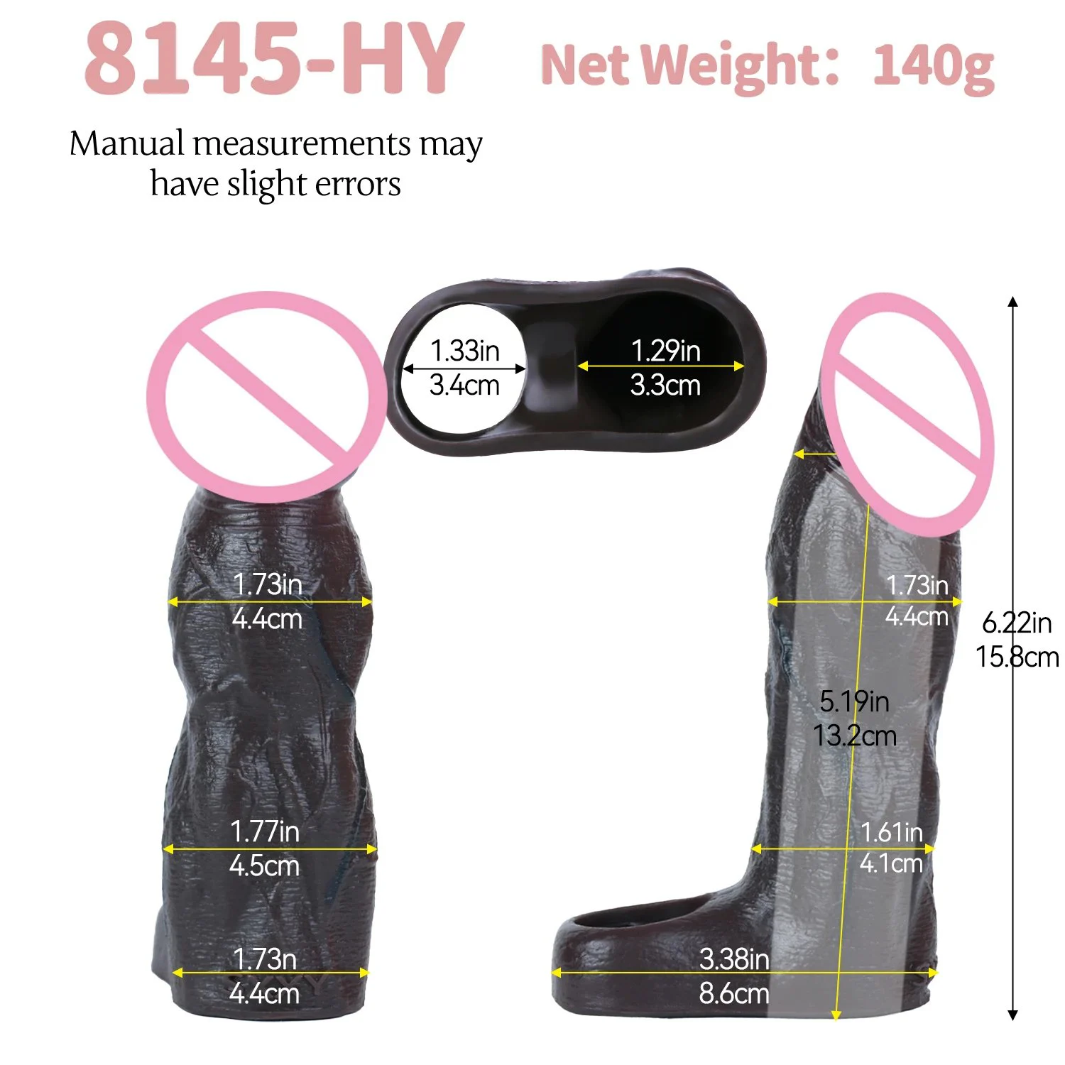 Obsidian Black Male Penis Extender Realistic Design for an Authentic Experience Intensely Stimulating Adult Toy