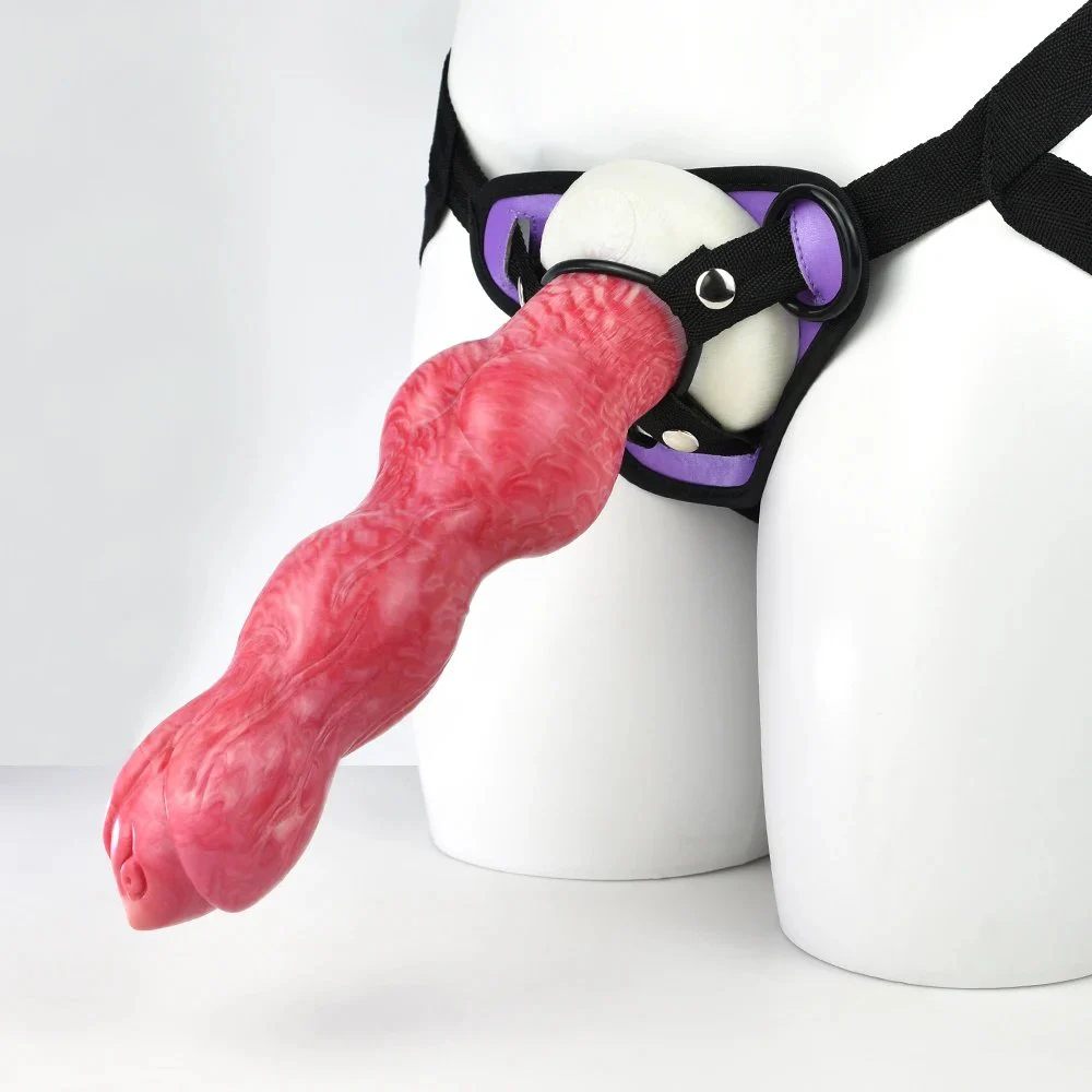 10.43 Inch Huge Adult Sex Toys Silicone Dildo Strap Penis Chastity Belt with Anal Plug