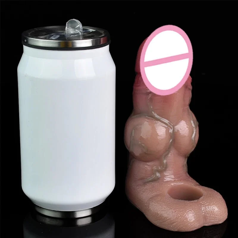 Sleeve Penis Extender, Extender for Enlargement,Cuff Dildo with Testicle Ring Ring for Time Extension,big Knot Penis Sleeve