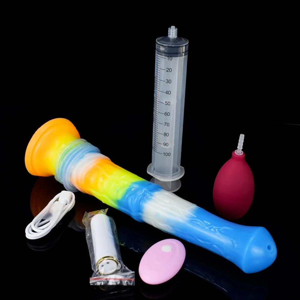 11.61 Inch Huge Monster Horse Artificial Anal Plug Skin-friendly Softness Squirting Vibrator Dildo