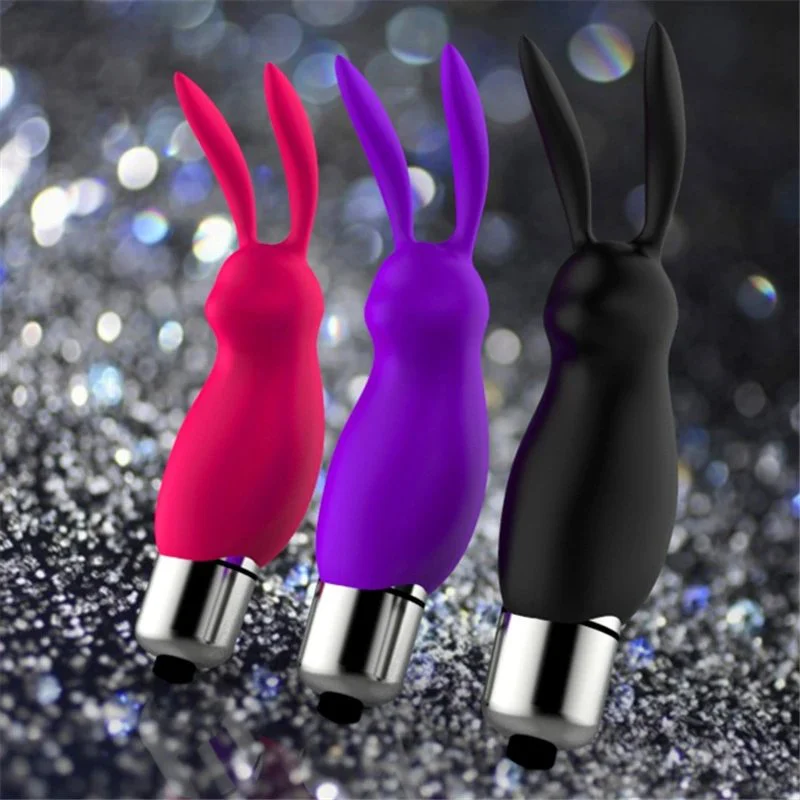 Female Masturbation Clitoris Stimulator Powerful Bullet Mini G Spot Rabbit Vibrator