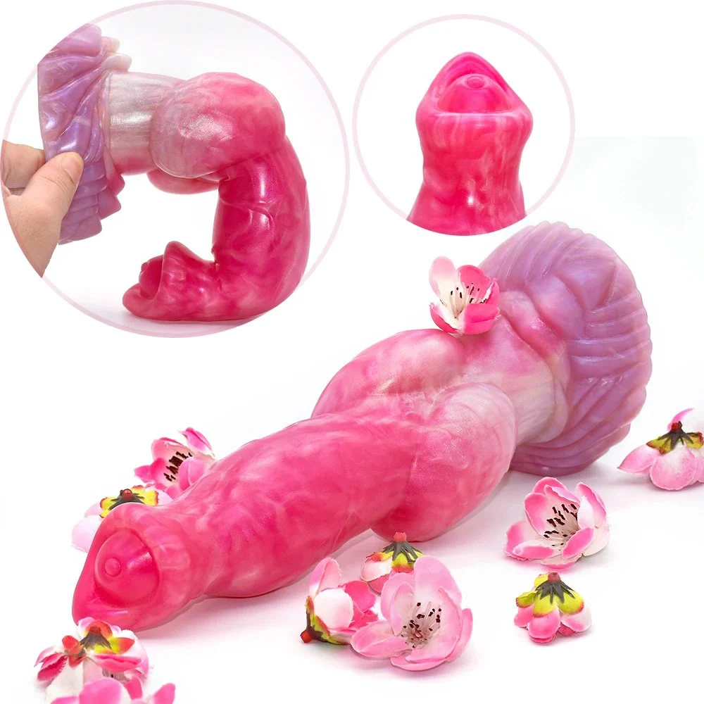 Pink Soft Color Sex Toys Silicone Monster Dildo With Artificia Dildo Animal Dildo for Women