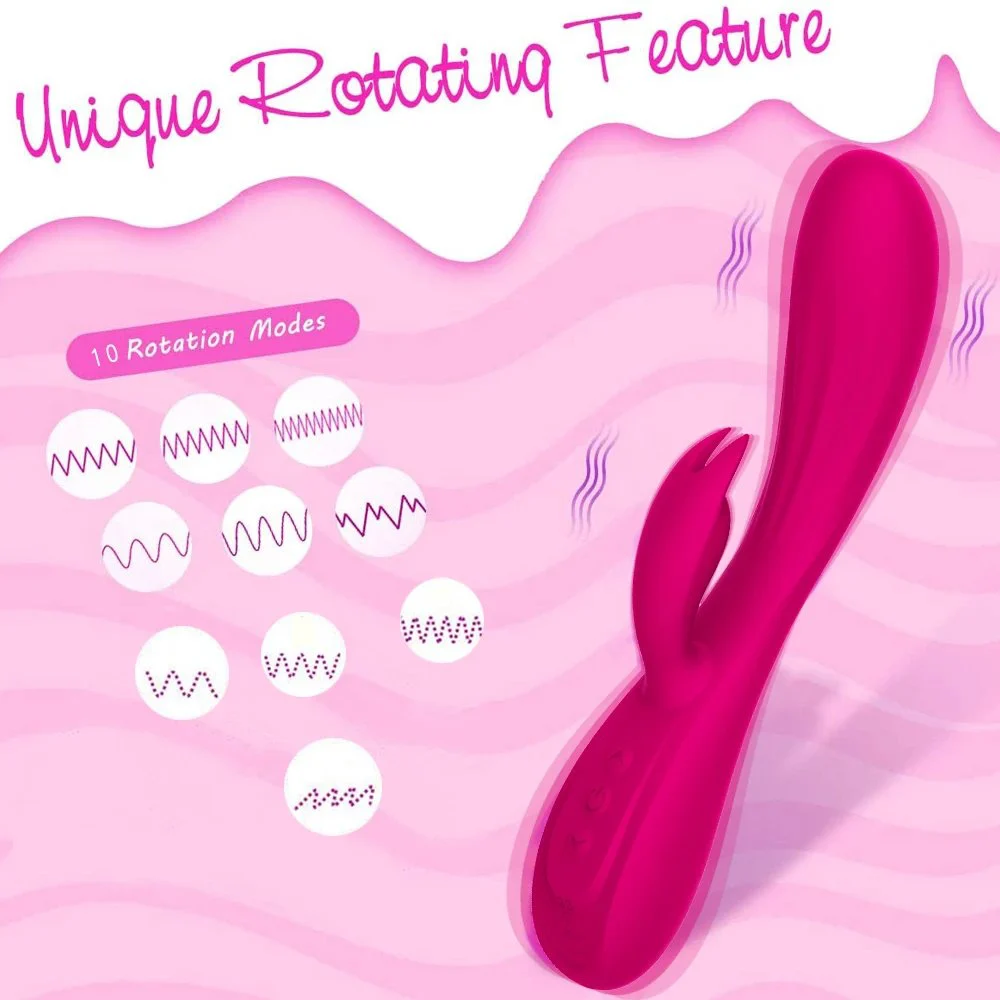 Female Masturbator Rechargeable Rabbit Vibrator Flirting Female Massager Simulation Sex Adult Products