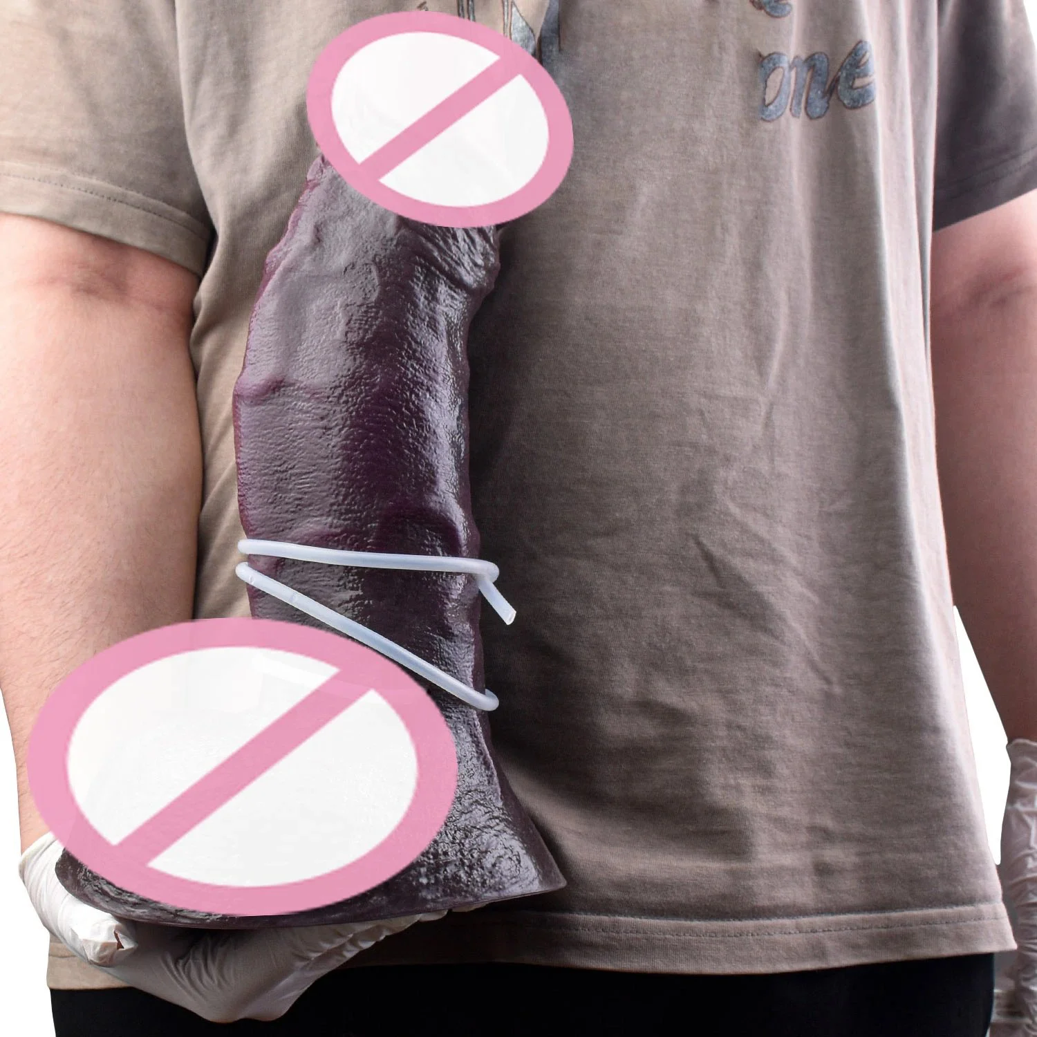 12.36 Inch Realistic Black Dildo with Squirting Function Dual Density Silicone Soft Touch Strong Suction Cup Adult Toy