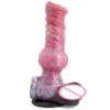 13.3 Inch Artificial Wolf Dildo Sex Shop Toy Realistic Platinum Silicone Anal Plug for Women