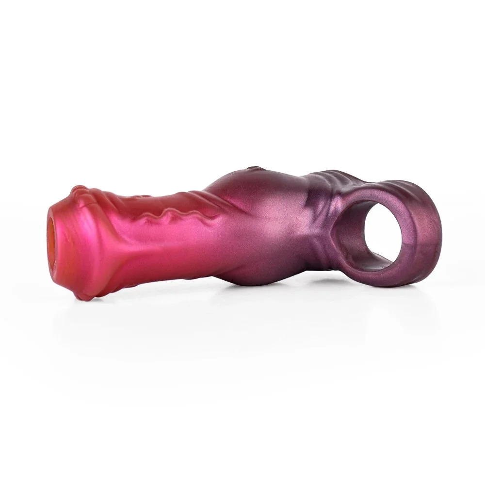 Soft Penis Sleeves Cock Sleeve Extender Condoms Extenders Enlargement Rings Male Enlargement Cock SleeveToys Delay