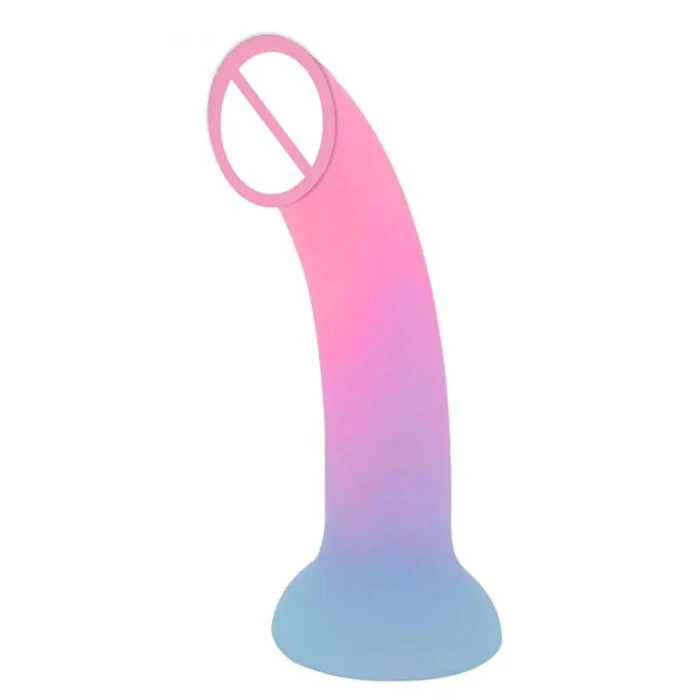 190mm Soft Silicone Strap-On Dildo Colorful PVC Realistic Sex Toys for Women Adult Use