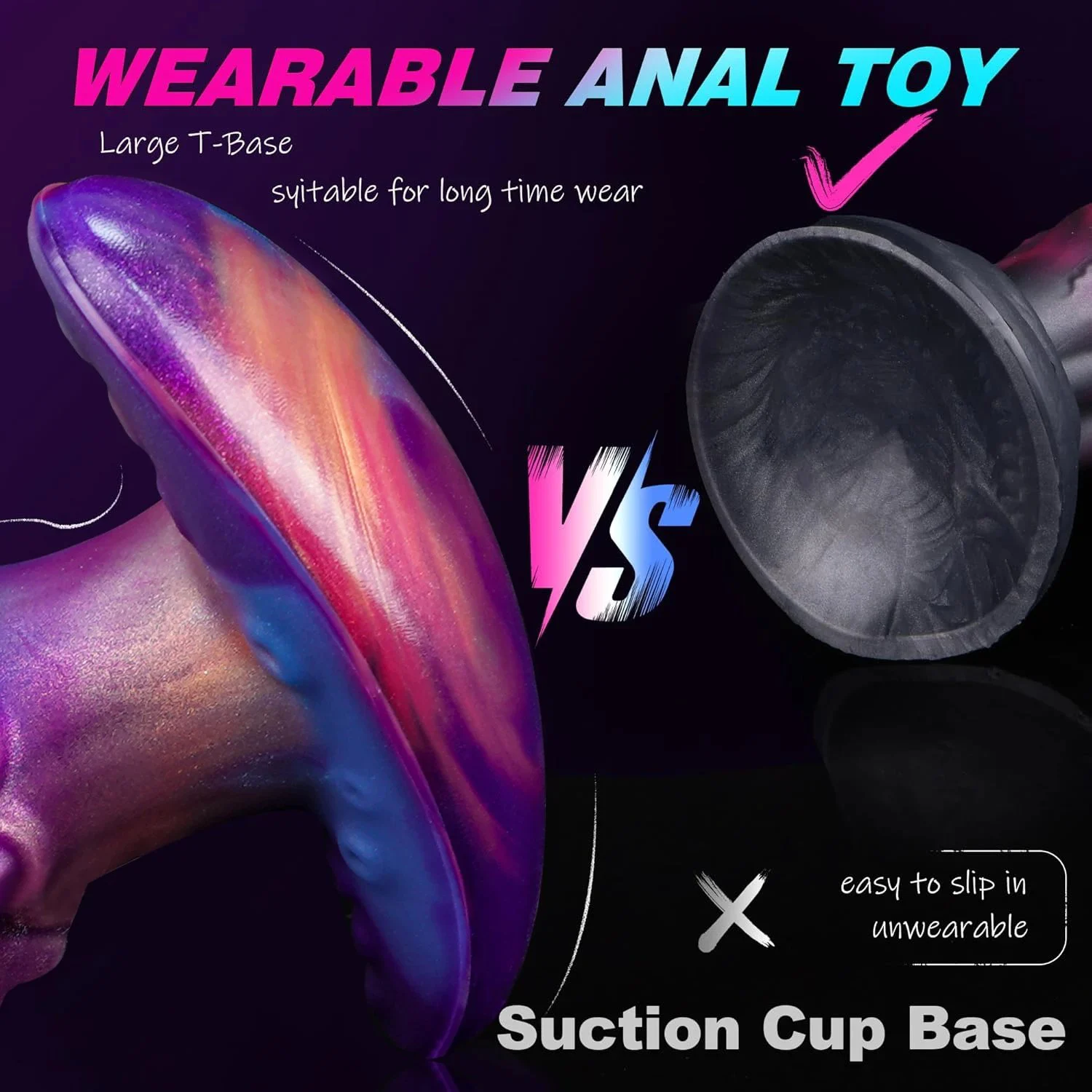 Liquid Silicone Cactus Shape with Octopus Suction Cup Alien Anal Plug Dildo for Adult Anal Sex Masturbation