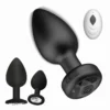 Silicone Toy Butt Plug Remote Control 10 Frequency Vibration Anal Plug Prostate Massager