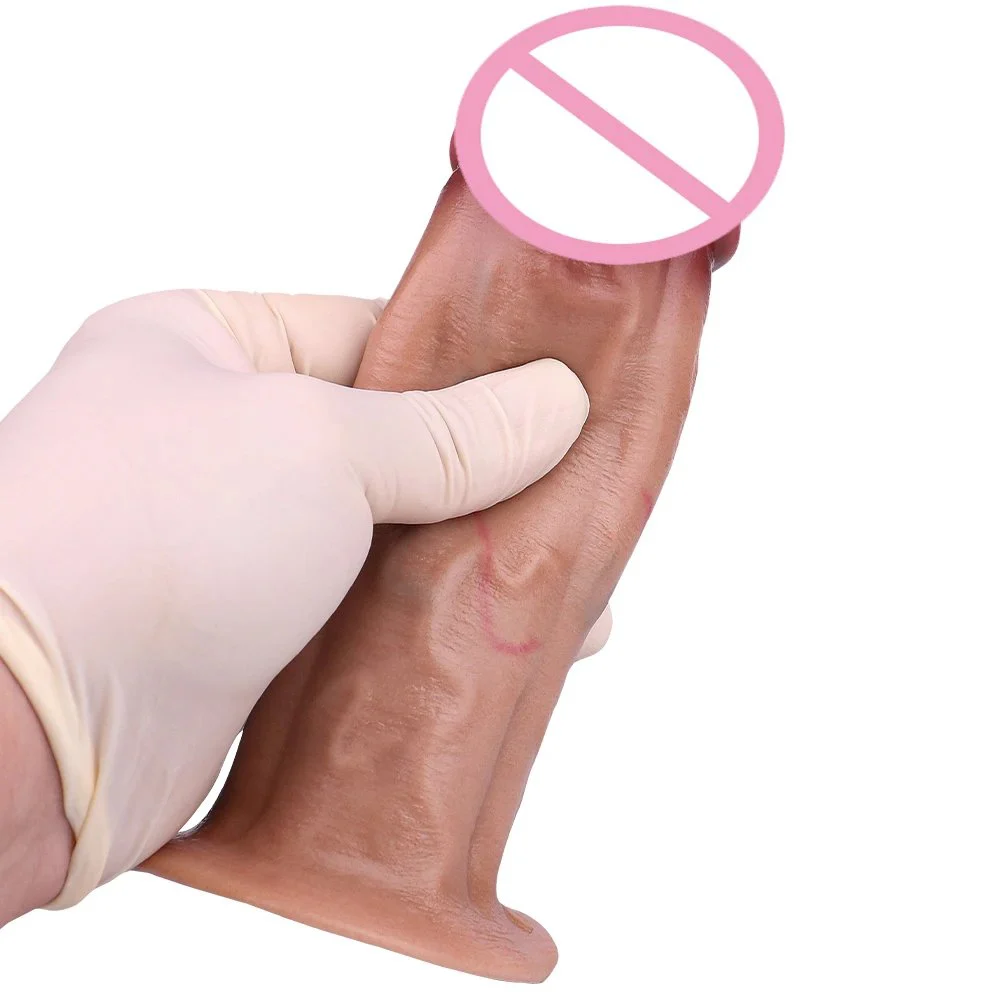 Skin Ovipositor Dildo with 5Eggs Realistic Penis Soft Silicone Adult Anal Plug Stimulation for Women Men