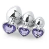 Metal Anal Plug Woman's Fun Sex Toys with Aluminium Alloy Jewel Juguetes Sexuales