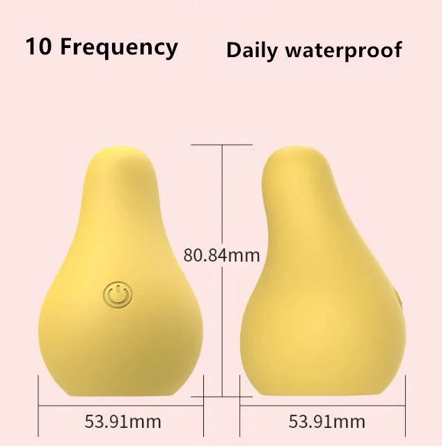 Magnetic USB 10 Speed G Spot Fruit Pear Massager Silicone Banana Sex Mango Shaped Vibrator Vibrating Egg