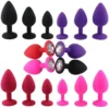 Sex Toys Stainless Steel With Jewel Anal Dilator Multi Size Anal Plug
