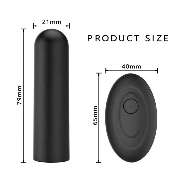 Mini Bullet Vibrator with 10 Frequencies Wireless Remote Control USB Power Supply for Couple Massage or Sex Toys Gift