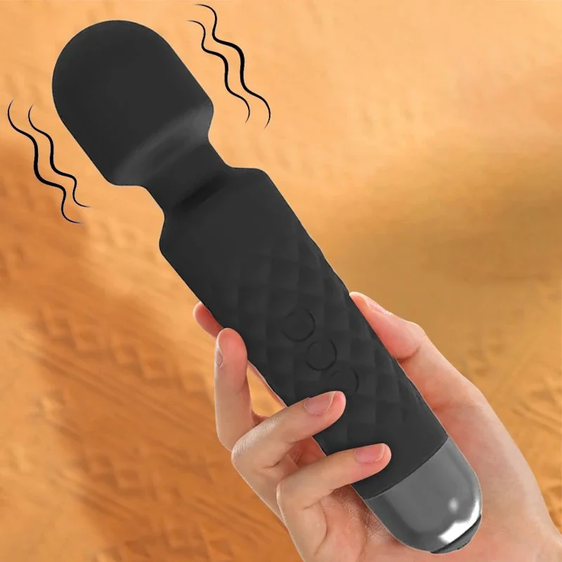 Medical Silicone Female Av Wand Massage Vibrator Relax and Sex Toys Massager for Women