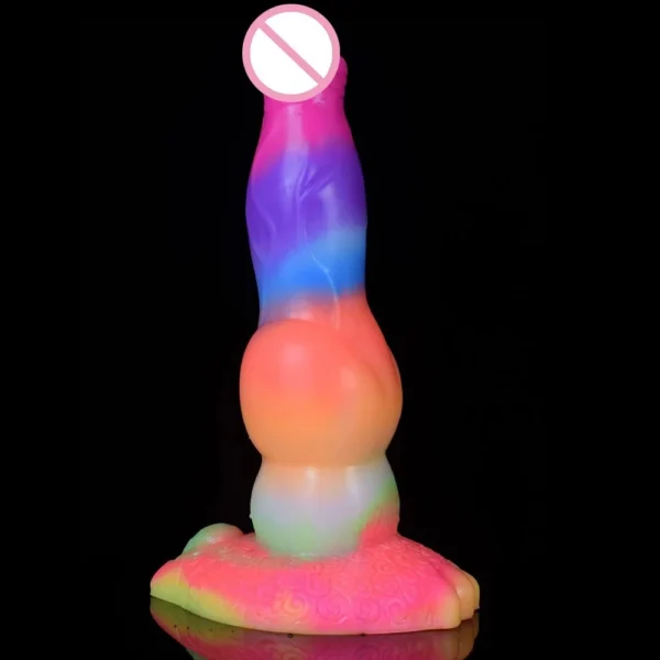 25cm Huge Super Luminous Monster Soft Sex Toy Silicone Dildos With Female Male