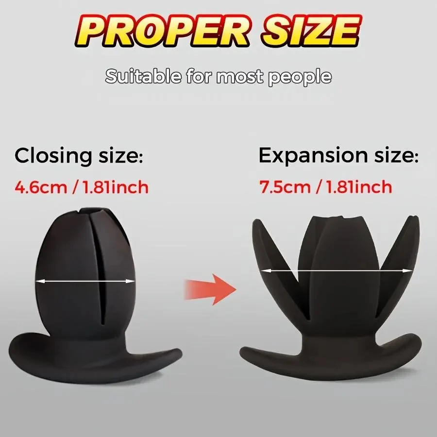 Four-opening Hollow Silicone Anal Expander Anal Plug for Male and Female Anal Alternative Adult Products