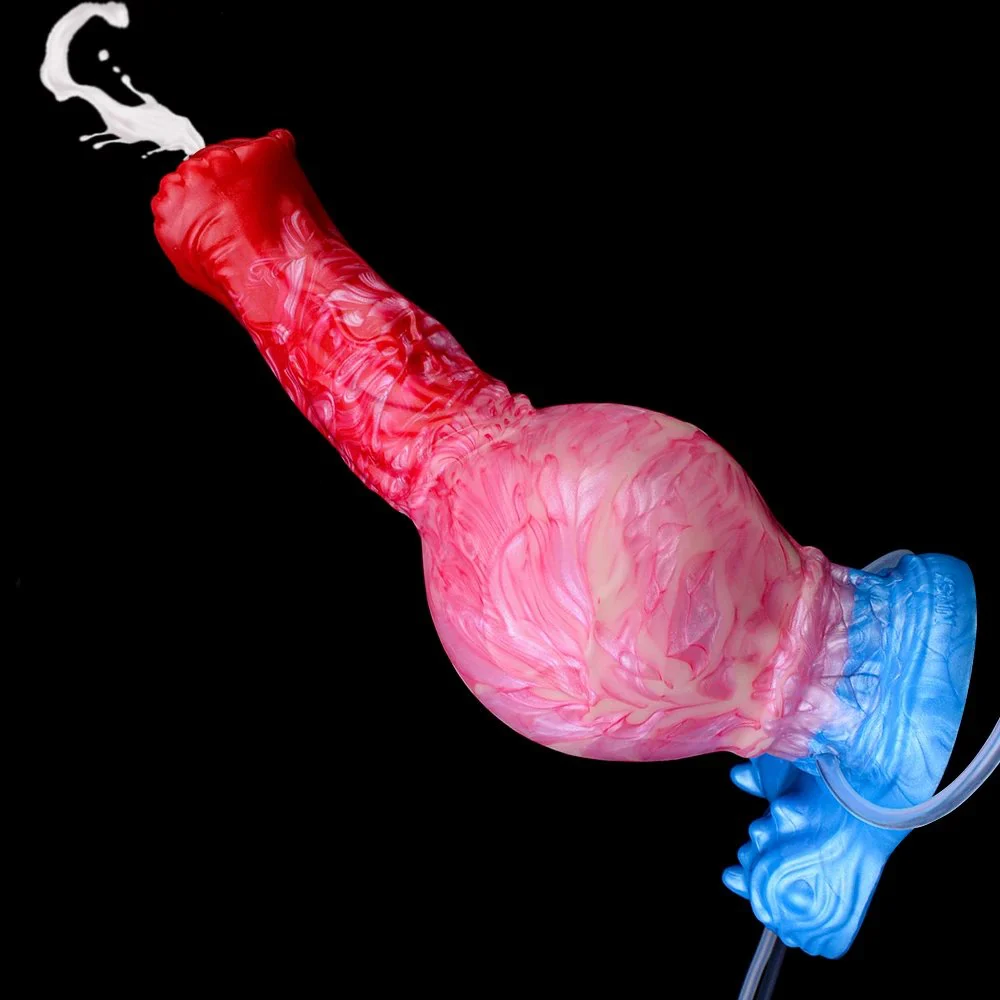 Adult Toys Fantasy Monster Penis Inflatable Water Spray Dildo Soft Silicone Dildo Water Spray Orgasm Masturbator