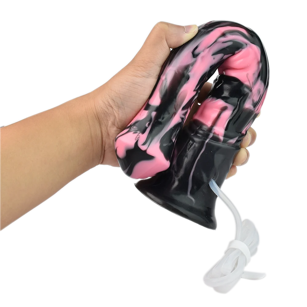 Alien Cock Silicone Ejaculation Squirting Cock Anal Plug Horse Cock Masturbator Sex Toy for Adult