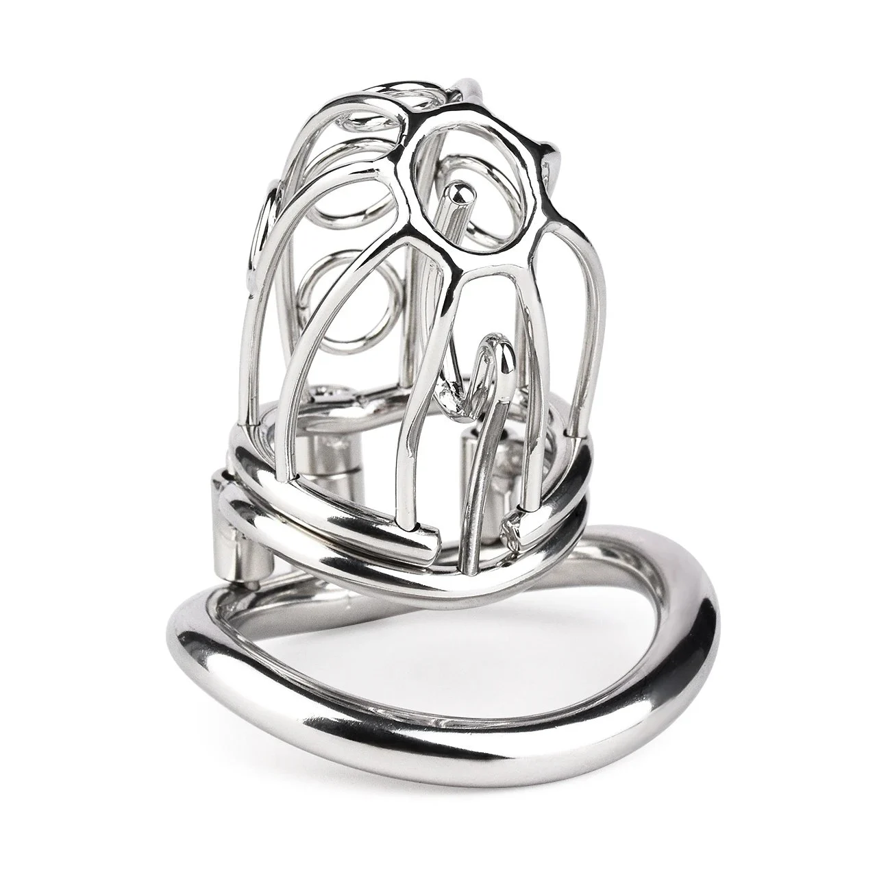 304 Stainless Steel Chastity Device Male Cock Cages Penis Lock Chastity Cock Cage Ring Adult Bondage Sex Toy for Men