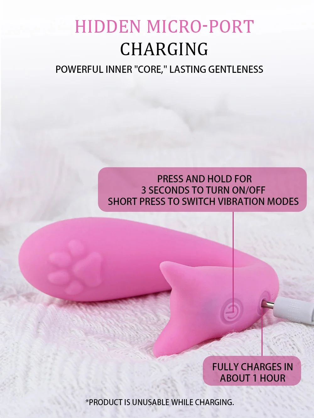 Perfectly Contoured Multi-Frequency Vibrating Female Pleasure Toy Compact Vibrator Suitable for Adult Masturbation Use