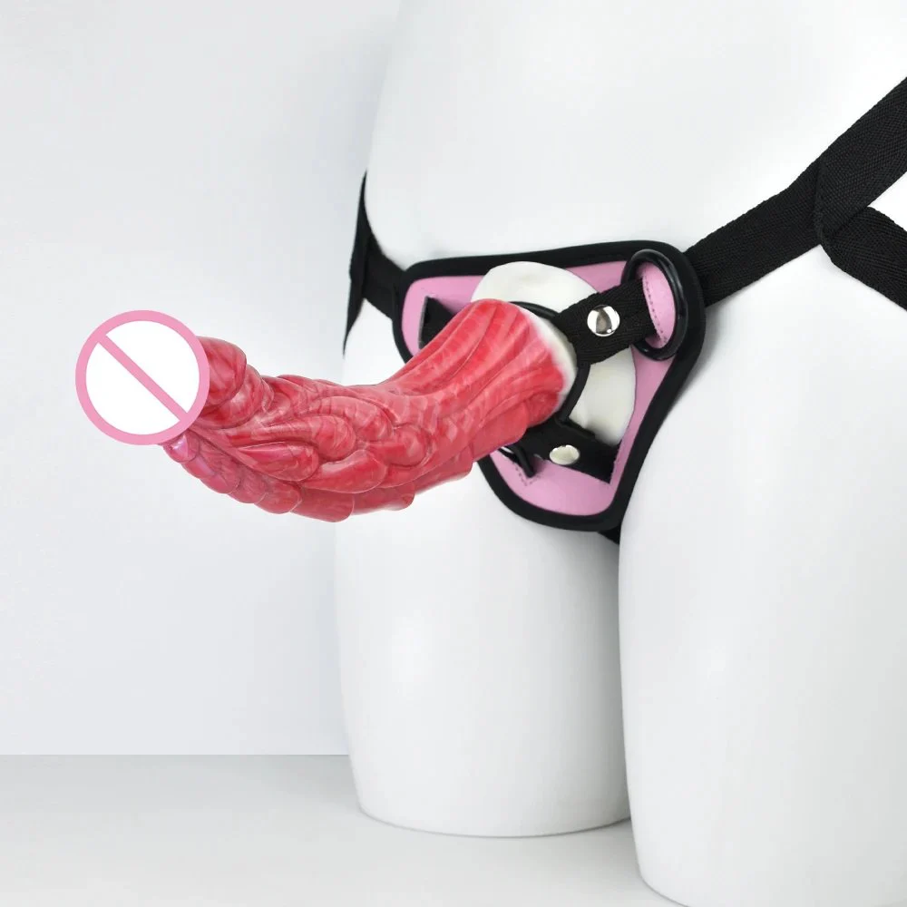 23cm Large Size Realistic Silicone Penis Soft Dildo With Belt Strap-On Sex Toys for Man Women