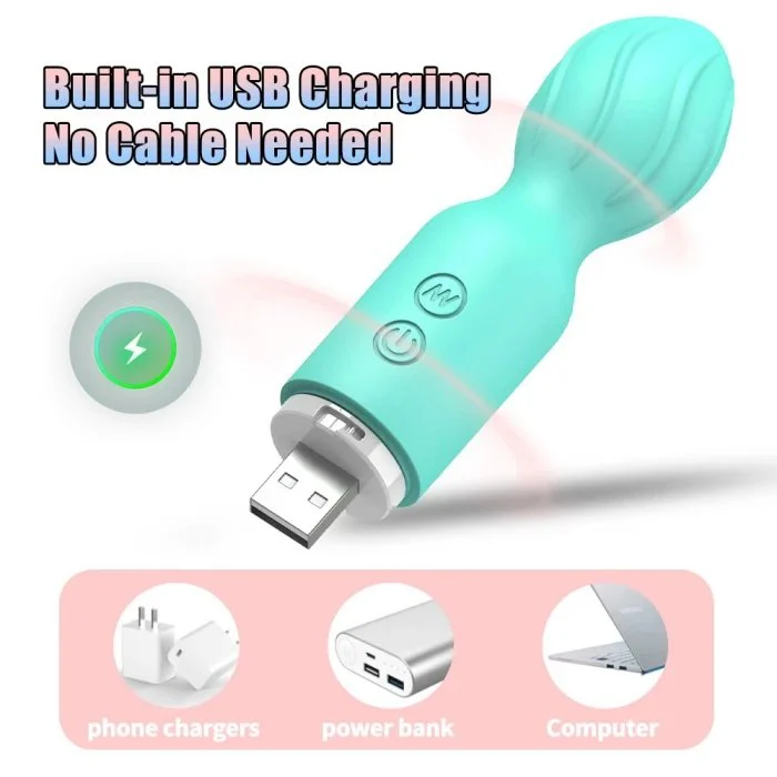 Mini Vibrator Wand Massager Sex Toys for Hers, Personal Sex Vibrator for Women