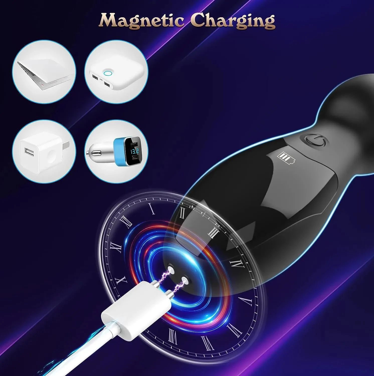 LCD Vibrates Anal Plug Flexible Stimulator Plug Anal Beads Massager Sex Toys for Men and Women Anal Vibrator