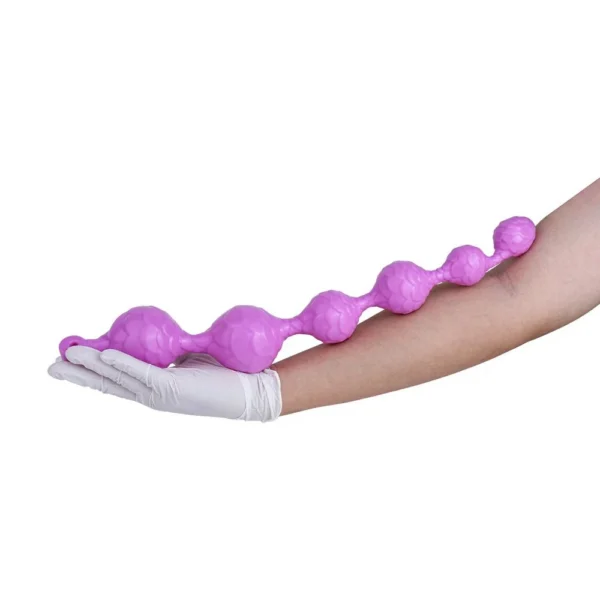 Super Long Soft Anal Beads Anal Plug Butt Dildos Anal Dilator Vaginal Prostate Massage Stimulation Sex Toy for Women Men Couples
