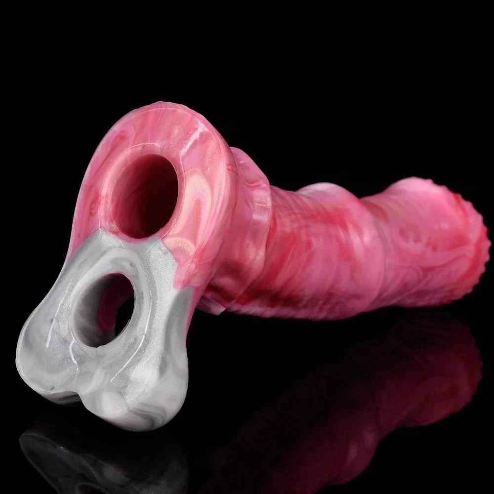 Reusable Silicone Penis Sleeve Dildo Extender Ultra-Soft Extension Delay Ejaculation Sex Toy Cock Enlarger Applicative for Men