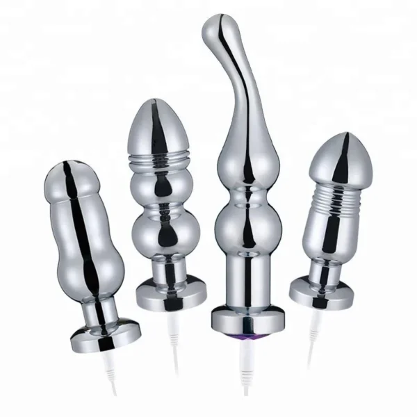 Metal Unisex 7 Frequency Anal Sex Remote Control Butt Plug Vibrator