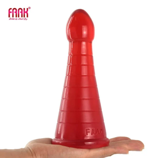 Anal Sex Toys Xmas Hat Shape Red Anal Dildo Large Butt Plug for Women Men