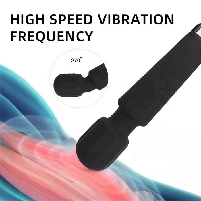 Powerful 20 Frequency USB Rechargeable Wand Massage Vibrator Women's Vaginal Sex Toys