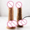 12-Frequency Rotating Vibrating Dildo Wireless Controlled Soft Silicone and ABS Realistic Sex Toys for Men Women