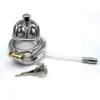 52mm 304 Stainless Steel Sm Sex Toys Penis Cage with Keyholder Male Chastity Device with Catheter Chastity Cage