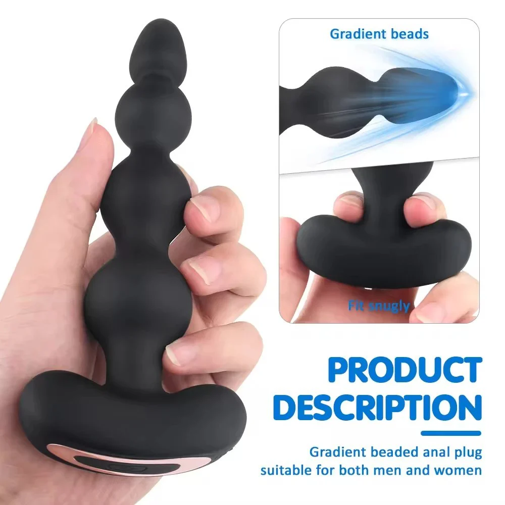 Electric Silicone Remote Vagina Vagina Sex Toy Vibrating Butt Plug Anal Beads Sex Toys for Men and Women