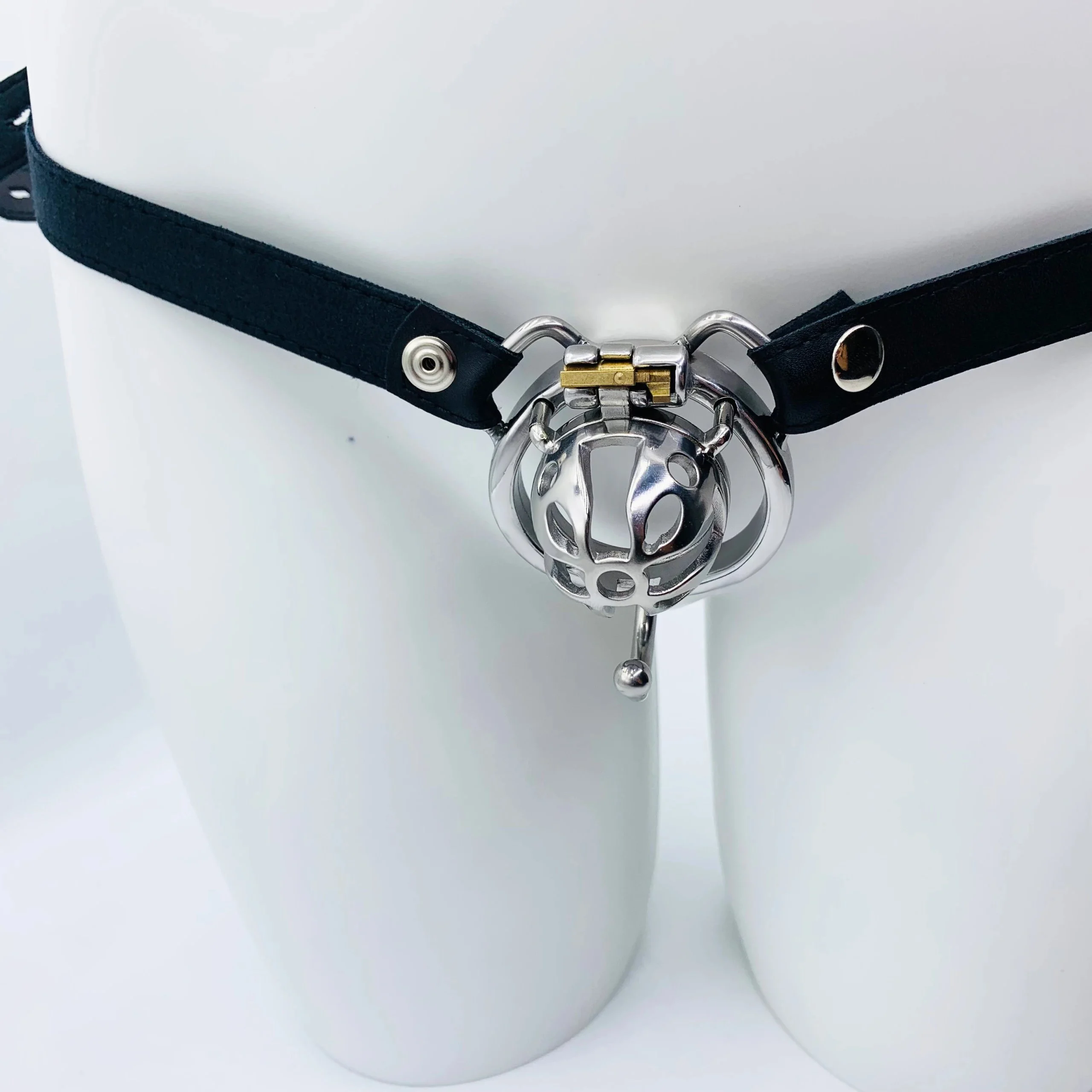 31 Strap on Penis Cage Aluminum Alloy Chastity Lock Male Chastity Device for Man