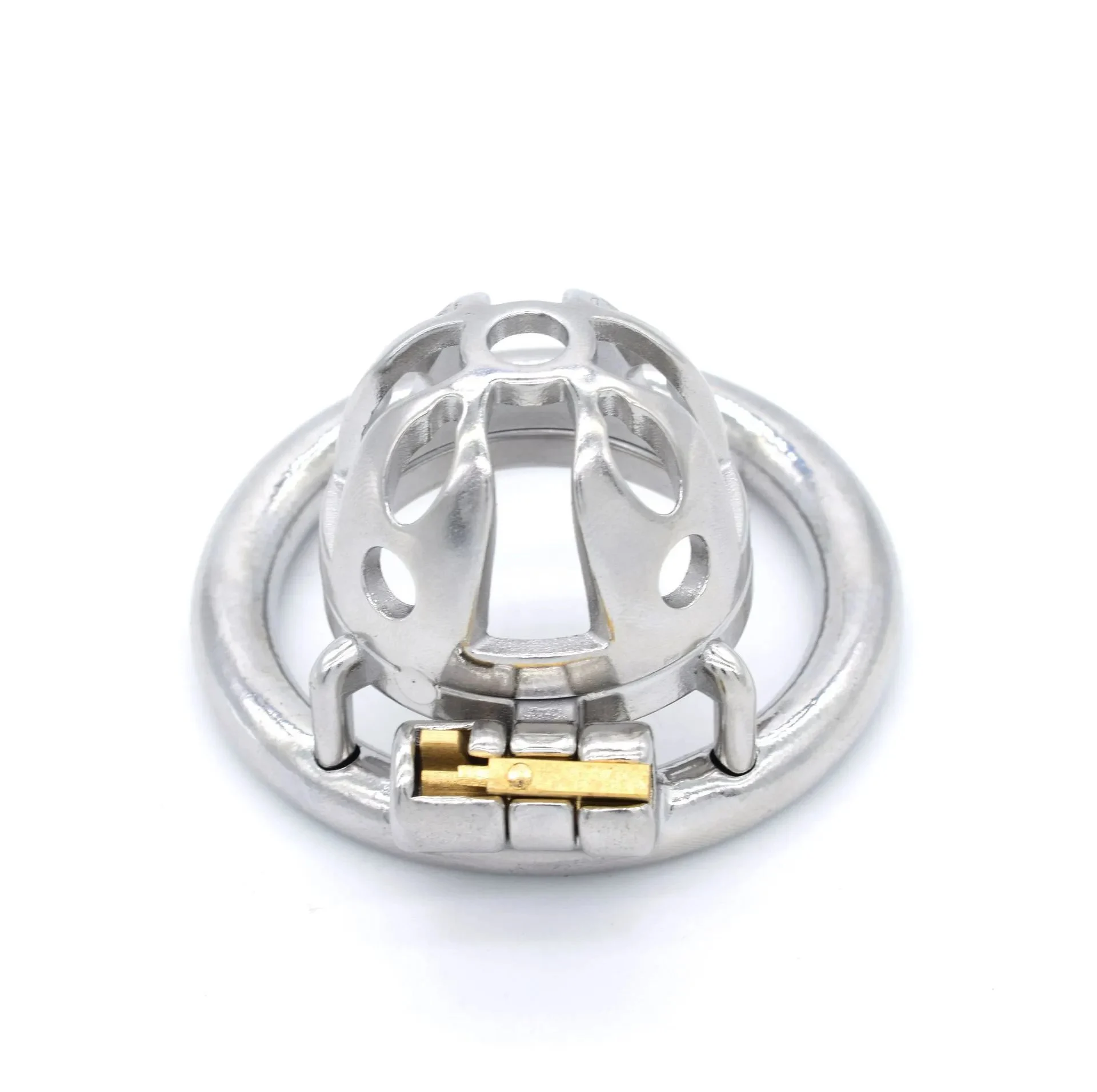 54mm 304 Stainless Steel Short Lock Penis Cock Cage with Keyholder Male Chastity Device Sm Sex Toys for Adult