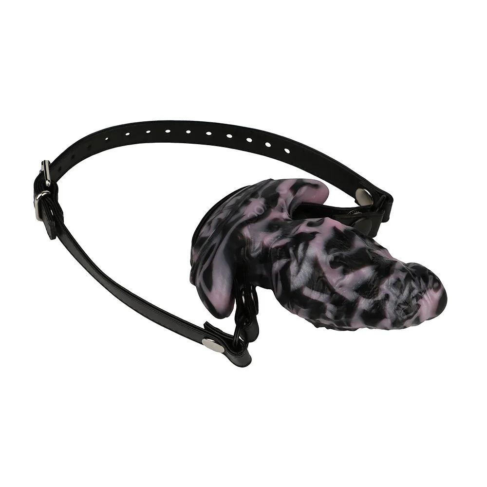 Fetish Multi-Purpose Anal Plug Gag Dildo Vibration Stimulation Unisex Sex Toys Gay Anal Plug Wear Plush Tail Sex Toy Set