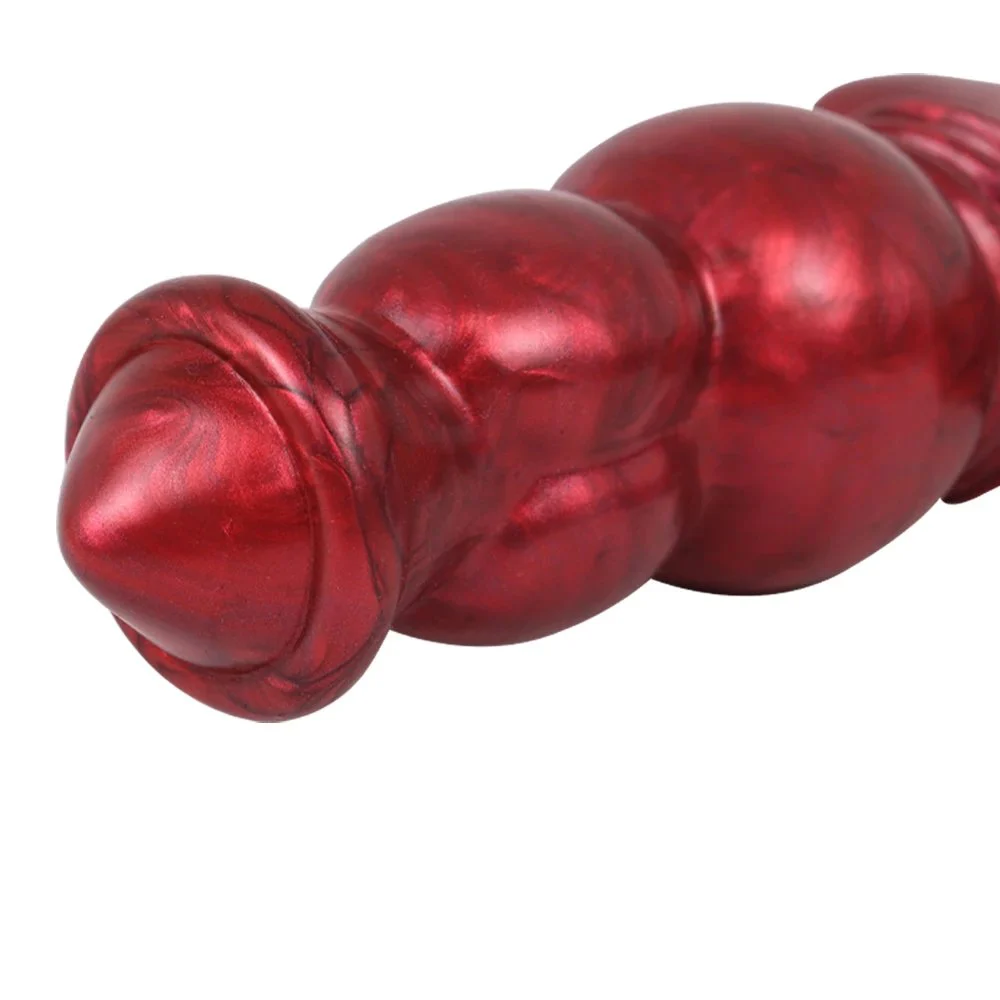 15.5cm Wireless Remote Control Vibrating Dildo Big Double Knot G-Spot Clitoris Stimulation Lesbian Vagina Butt Masturbator