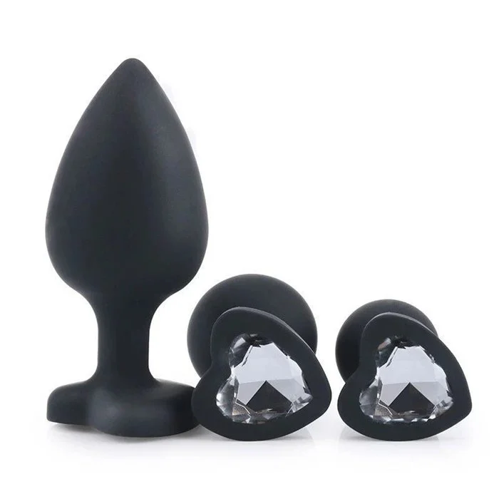 Heart-shaped Silicone Anal Plug and Rear Expansion Toy