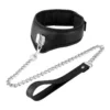 Best Quality Sex Products Black Collar With Traction Chain Leather Sex Leather Collars for Women