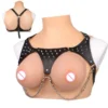 Black Leather Strap on Sex Toys for Women Breast Bondage Belt Products Couples Adult Play Accessories