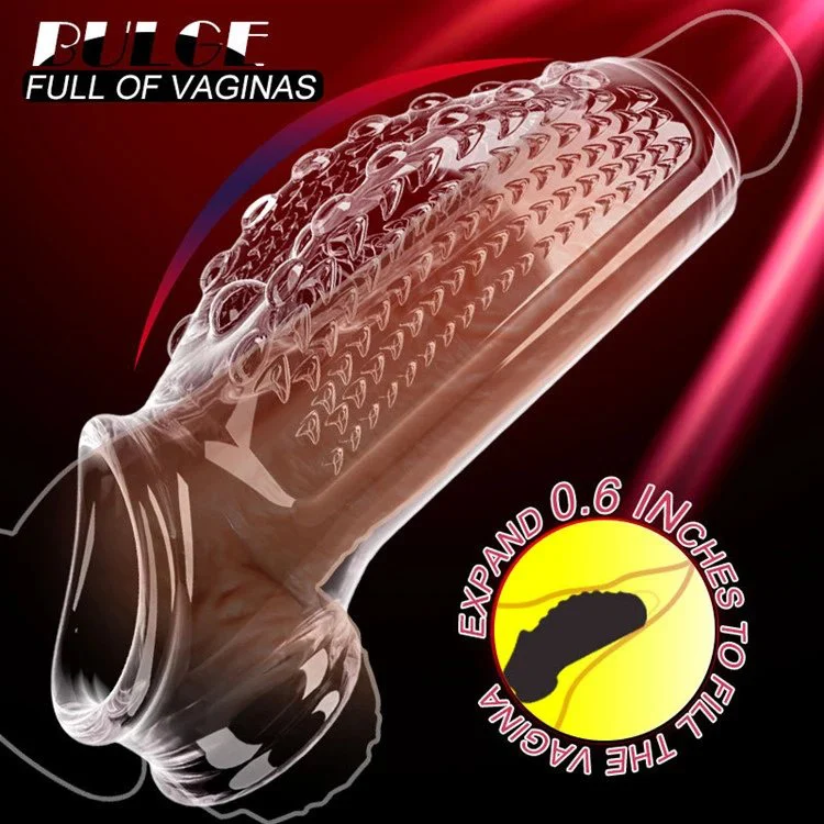 Soft and Enlarged Penis Sleeves for Men Reusable Condoms