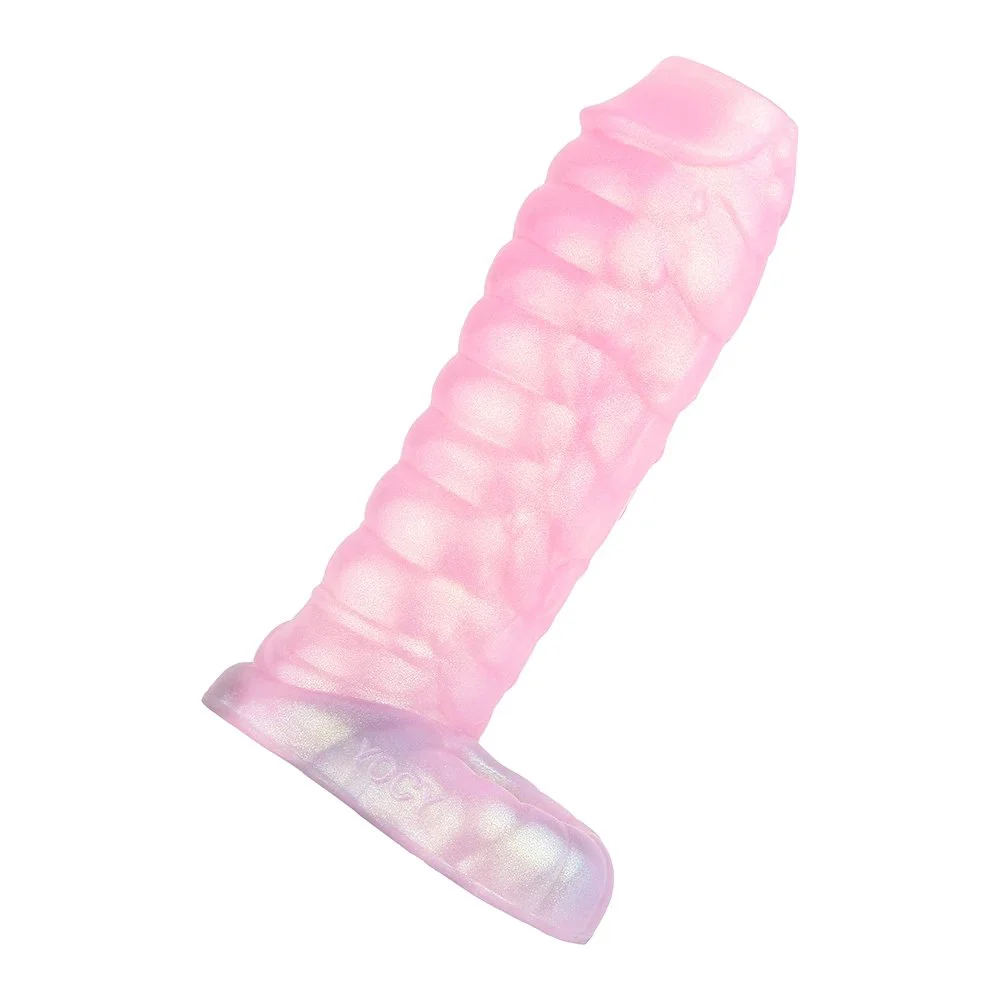 Soft Liquid Silicone Made Cock Sleeve Delay Ejaculation Sheath Penis for Man