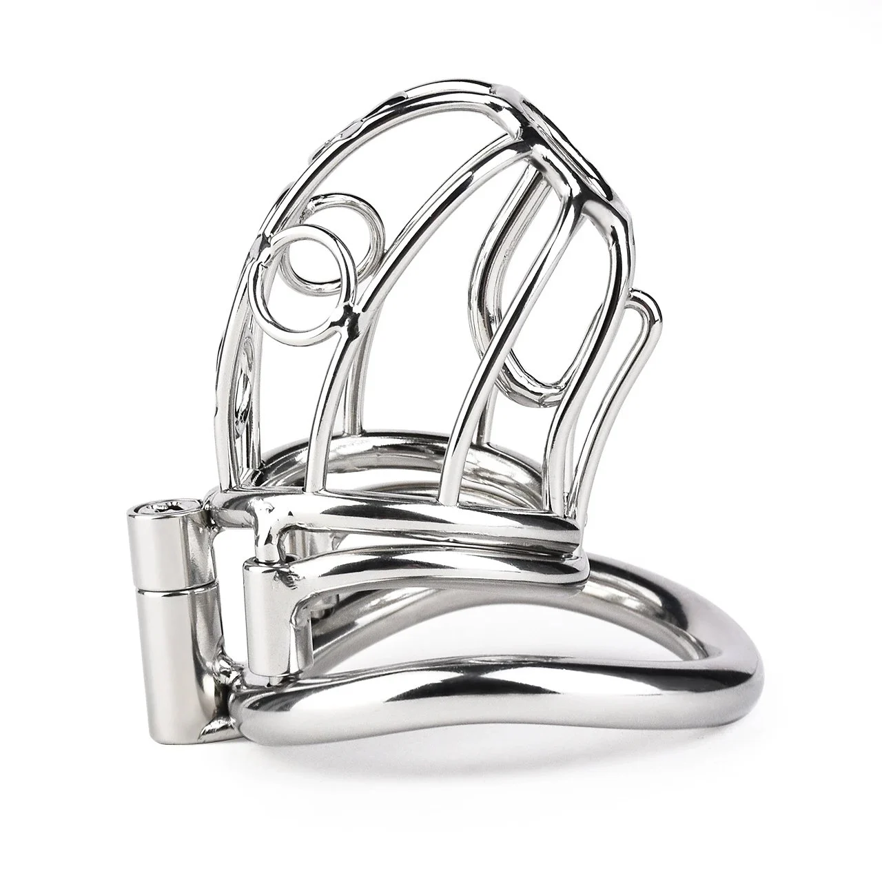 304 Stainless Steel Chastity Device Male Cock Cages Penis Lock Chastity Cock Cage Ring Adult Bondage Sex Toy for Men