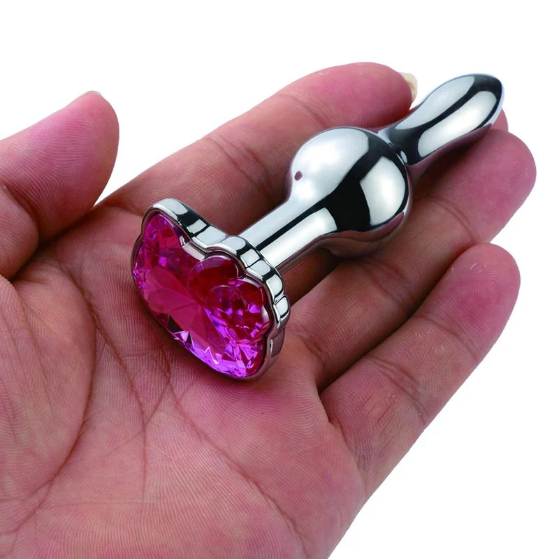 Cat Type Anal Plug Stainless Steel Men Sex Products Bondage Anal Plug