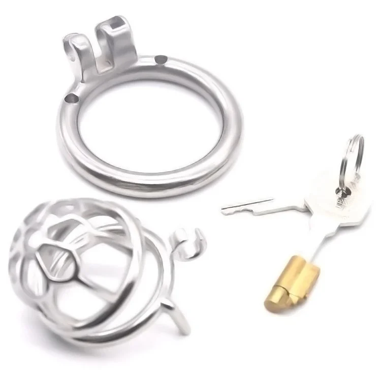 Stainless Steel Chastity Devices Cock Cage Penis Lock Cage for Men