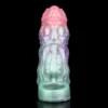 Soft Monster Modeling Penis Sleeve with Extender and Enlarger Enhancing Erection G-spot Dildo Sleeve for Men Sex Life