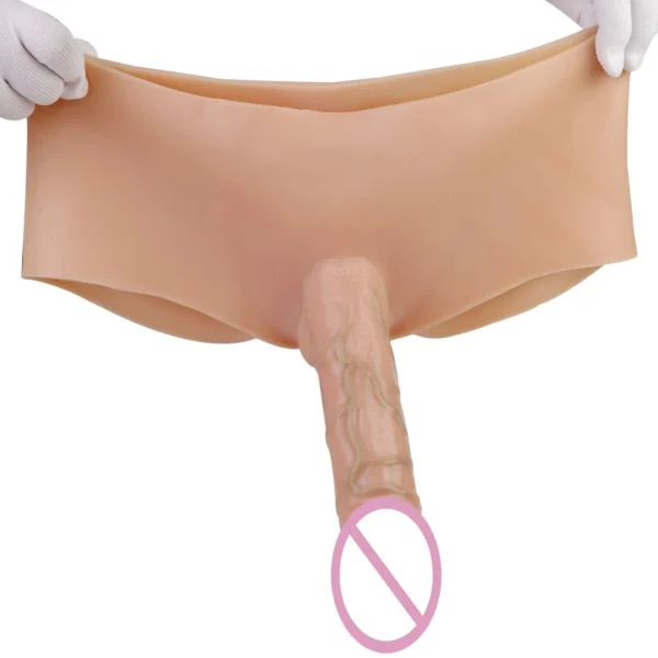 Soft Silicone Pants Female Lala Solid Wearable Penis Lifelike Sex Toys